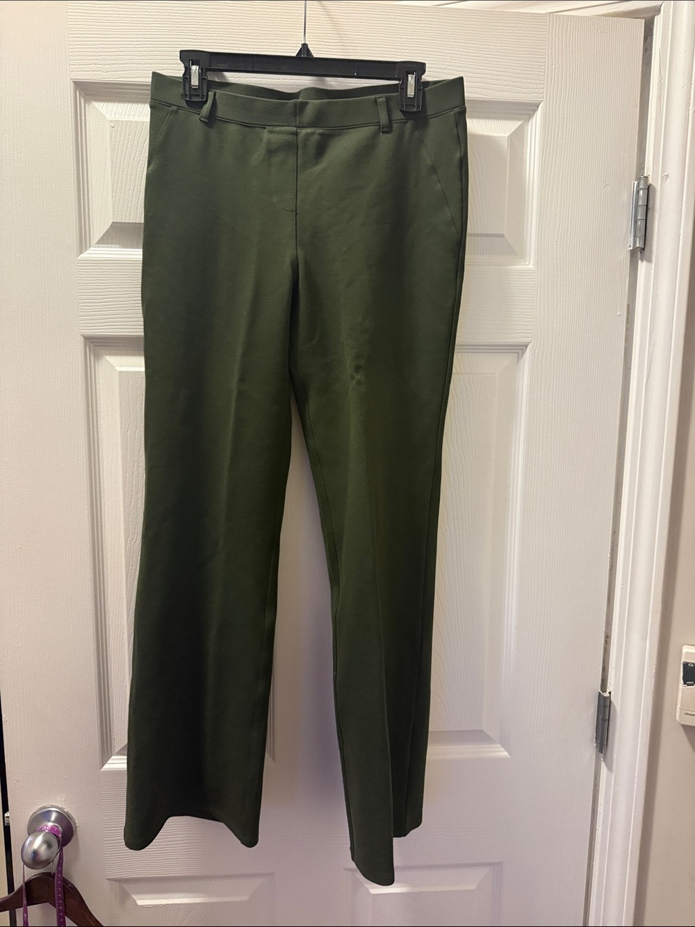 Quince Olive boot-Leg Dress Pants